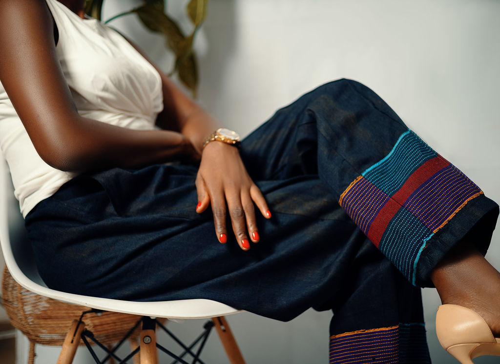 The Aso-Oke Cuff Tailored Pants - Image 3